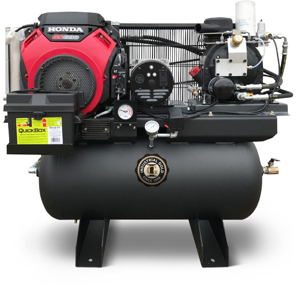 20-45 cfm Gas or Diesel Rotary Screw Compressor Generator